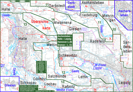 radweit: Hannover – Halle – Leipzig per Fahrrad, Übersicht radweit: Hannover – Halle – Leipzig per Fahrrad, Übersicht